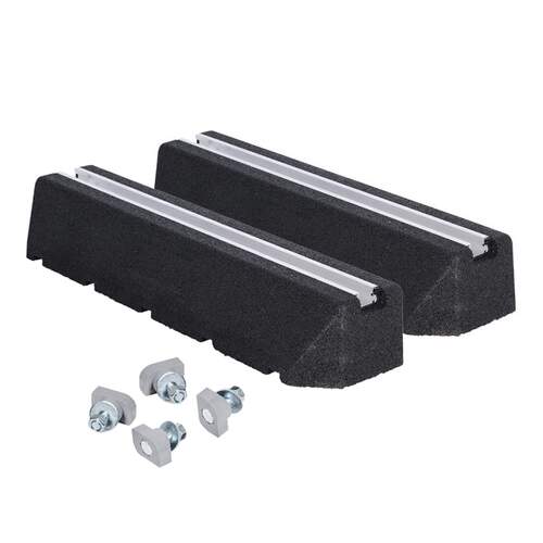 AircoBase opstellingsbalk recycled 600 mm rubberen dempers incl. bevestiging M8 x 40 mm (set a 2 stuks)