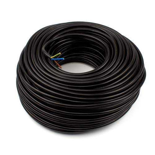 Dynamic aansluitsnoer VMVL 3 x 1,5 mm eca zwart (rol van 100 meter)